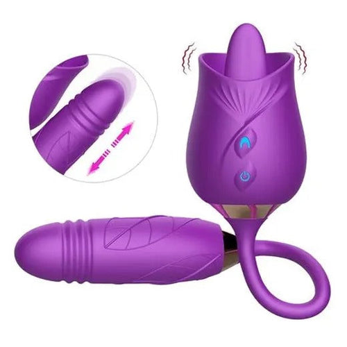 BloomPulse™ Dual-Action Rose Massager