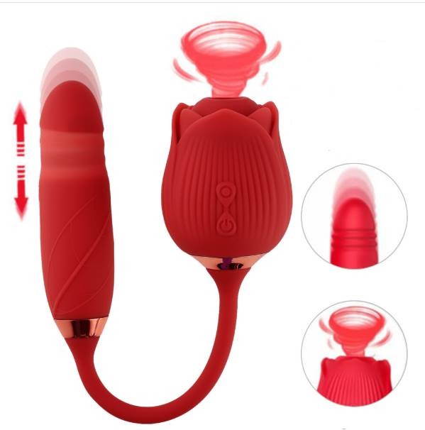 BloomPulse™ Dual-Action Rose Massager