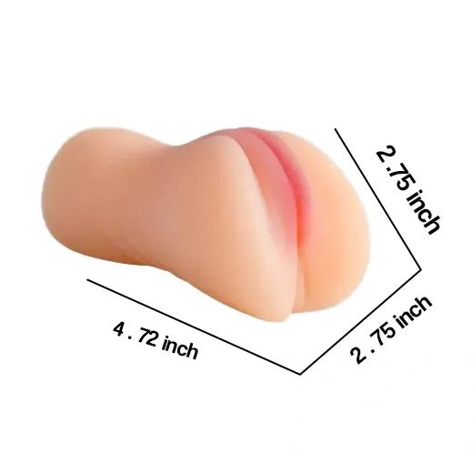 Real Feel Soft Silicone Pocket Stroker for Men – Reusable Textured Masturbation Sleeve